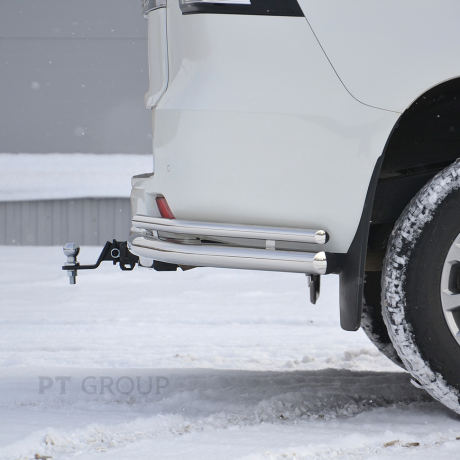 ТСУ /съемный квадрат/ с НЕРЖ накладкой TOYOTA LAND CRUISER Prado 150 2009-/ LC Prado 120 2002-2009/ LEXUS GX 460 2010-2013 купить недорого с доставкой в Электросталь