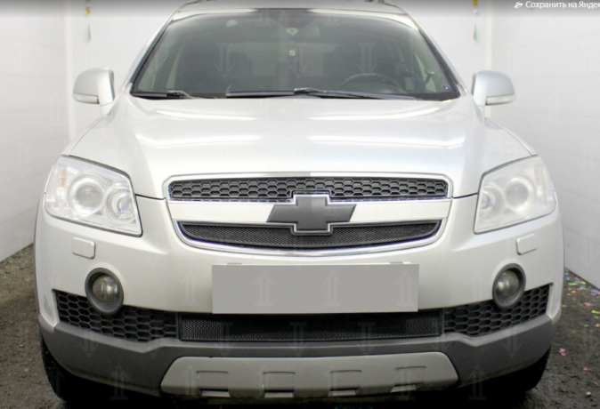 Защита радиатора "Standart" Chevrolet Captiva (2006-2011) низ, чёрная купить недорого с доставкой в Электросталь
