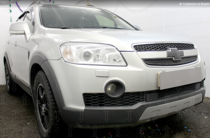 Защита радиатора "Standart" Chevrolet Captiva (2006-2011) низ, чёрная купить недорого с доставкой в Электросталь
