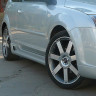 Накладки на пороги "Sport" для Ford Focus 2 (хэтчбэк) 3-5D (2004-2011) купить недорого с доставкой в Электросталь