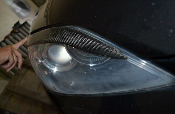 Реснички Карбоновые Mazda 3 (Hatchback) (МПС) купить недорого с доставкой в Электросталь