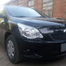 Защита радиатора "Standart" Chevrolet Cobalt (2013-н.в.) низ, чёрная купить недорого с доставкой в Электросталь