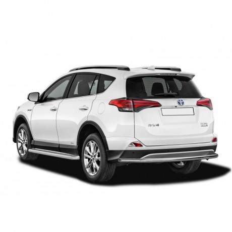 Защита заднего бампера «Труба» (d51) для Toyota RAV4 рестайлинг, (2015-н.в.)(Окрашенное) купить недорого с доставкой в Электросталь