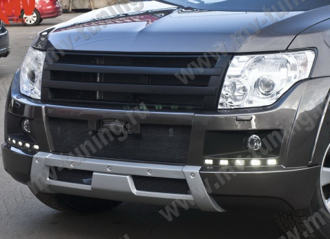 Бампер передний (в сборе) "Broomer Design" для Mitsubishi Pajero 4 (2006-2015) купить недорого с доставкой в Электросталь