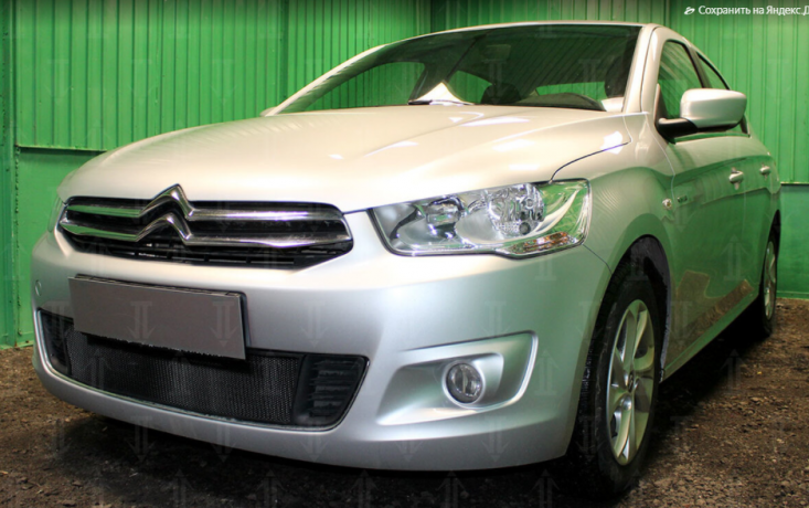 Защита радиатора "Standart" Citroen C-Elysee (2012-2017) чёрная купить недорого с доставкой в Электросталь