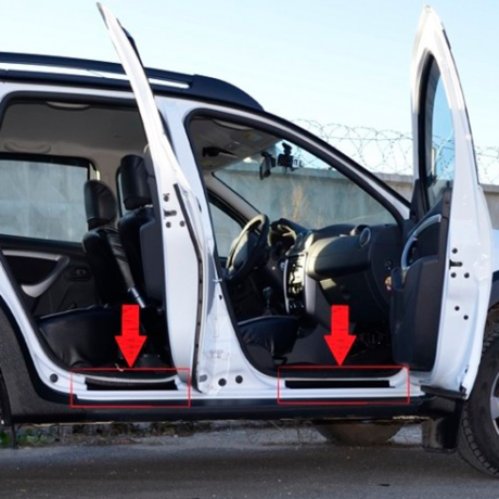 Накладки в проемы передних и задних дверей "КАРТ" для Renault Duster дорестайлинг до 2015 г.в. купить недорого с доставкой в Электросталь