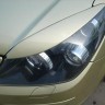 Накладки на фары (реснички) узкие var №1 для Opel Astra H/GTC (2005-2011) купить недорого с доставкой в Электросталь