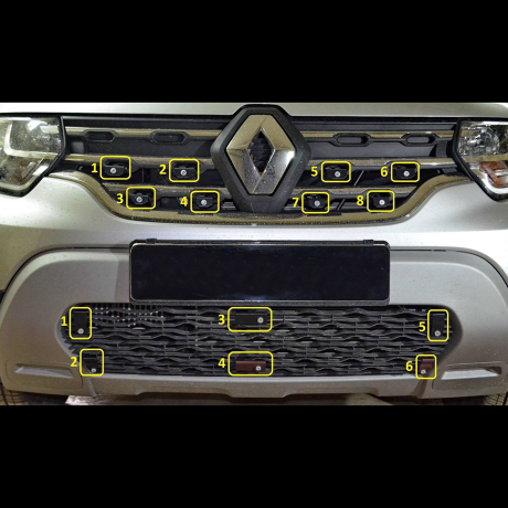 Заглушка №1 (верх) "КАРТ" для Renault Duster 2 (с 2021 г.в.) купить недорого с доставкой в Электросталь