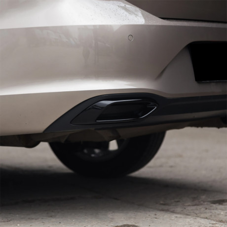 Имитация выхлопа BLACK (черный глянец) для Volkswagen Polo Liftback (2020-2023) купить недорого с доставкой в Электросталь