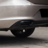 Имитация выхлопа BLACK (черный глянец) для Volkswagen Polo Liftback (2020-2023) купить недорого с доставкой в Электросталь