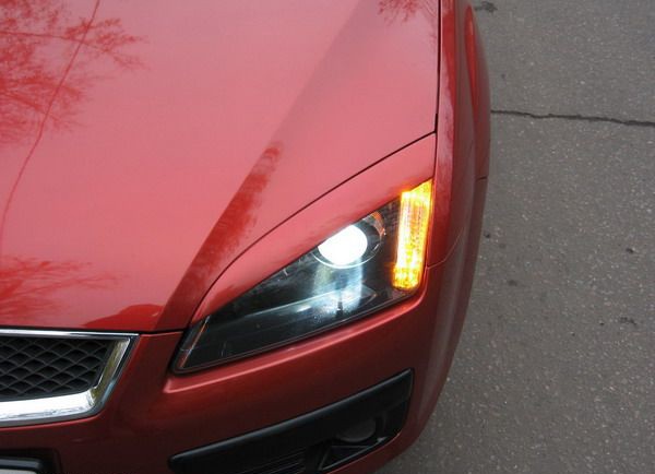 Накладки на фары (реснички) широкие var №2 для Ford Focus 2 (2004-2008) купить недорого с доставкой в Электросталь
