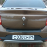 Защитная накладка на задний бампер Renault Logan (2004-2022 г.в.) купить недорого с доставкой в Электросталь