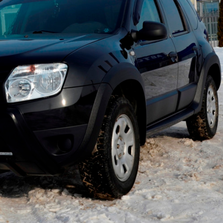 Молдинги дверей №2 "КАРТ" для Renault Duster дорестайлинг до 2015 г.в. (без комплектации) купить недорого с доставкой в Электросталь