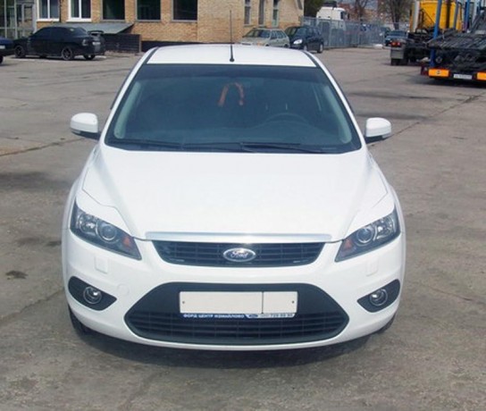Накладки на фары (реснички) узкие var №3 для Ford Focus 2 (2008-2011) купить недорого с доставкой в Электросталь