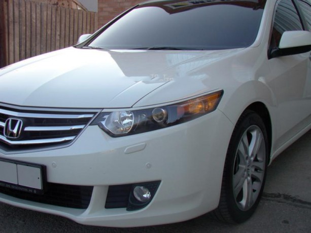 Накладки на фары (реснички) узкие var №1 для Honda Accord VIII (2008-2013) купить недорого с доставкой в Электросталь