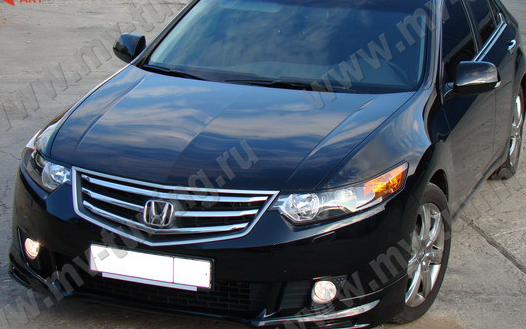 Накладки на фары (реснички) узкие var №1 для Honda Accord VIII (2008-2013) купить недорого с доставкой в Электросталь