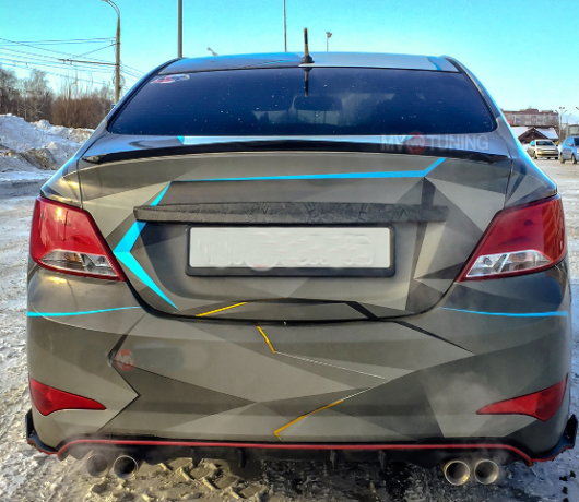 Лип-Спойлер "HS-1" для Hyundai Solaris (2010-2016) купить недорого с доставкой в Электросталь