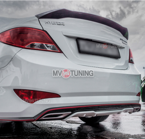 Лип-Спойлер "Zeus" для Hyundai Solaris (2010-2016) купить недорого с доставкой в Электросталь