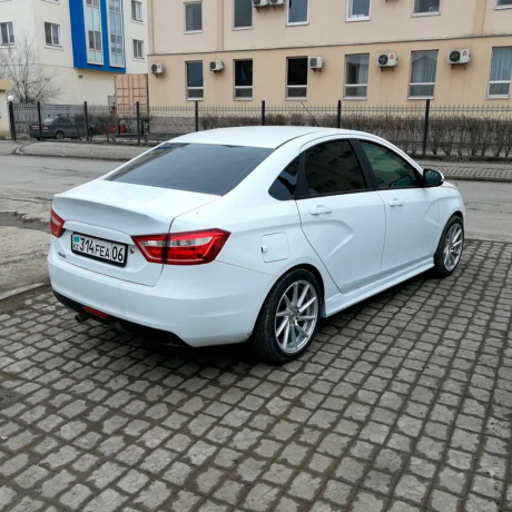 Накладки на пороги "VTS" для L@DA Vesт@, Vesт@ SW (2015-н.в.) купить недорого с доставкой в Электросталь