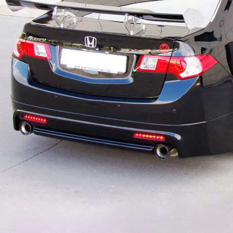 Накладка (юбка) заднего бампера "Mugen Style" для Honda Accord VIII (2008-2013) купить недорого с доставкой в Электросталь