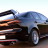 Накладки на пороги "2.0" для Mitsubishi Lancer X (2007-2016) купить недорого с доставкой в Электросталь