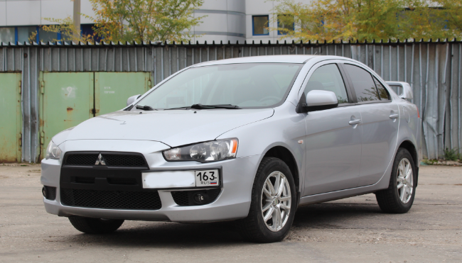 Рамка под номер на передний бампер для Mitsubishi Lancer X (2007-2016) купить недорого с доставкой в Электросталь