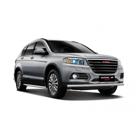 Защита порогов прямая d63мм (НПС) HAVAL H6 (2014-н.в.) купить недорого с доставкой в Электросталь