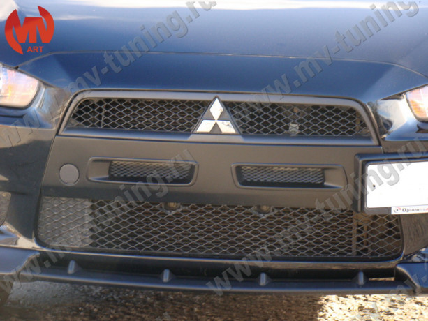 Воздуховоды радиатора в передний бампер (Цельные) var №1 для Mitsubishi Lancer X (2007-2010) купить недорого с доставкой в Электросталь