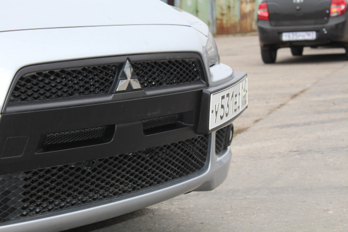 Воздуховоды радиатора в передний бампер (Цельные) var №2 для Mitsubishi Lancer X (2007-2010) купить недорого с доставкой в Электросталь