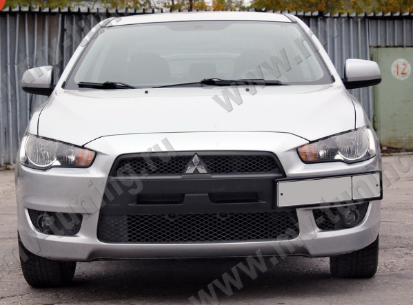 Воздуховоды радиатора в передний бампер (Цельные) var №2 для Mitsubishi Lancer X (2007-2010) купить недорого с доставкой в Электросталь