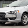 Воздуховоды радиатора в передний бампер (Цельные) var №2 для Mitsubishi Lancer X (2007-2010) купить недорого с доставкой в Электросталь