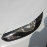 Накладки на фары (реснички) широкие var №1 для Ford Focus 3 (2012-2014) купить недорого с доставкой в Электросталь