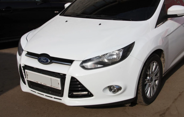 Накладки на фары (реснички) широкие var №1 для Ford Focus 3 (2012-2014) купить недорого с доставкой в Электросталь