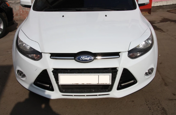 Накладки на фары (реснички) широкие var №1 для Ford Focus 3 (2012-2014) купить недорого с доставкой в Электросталь