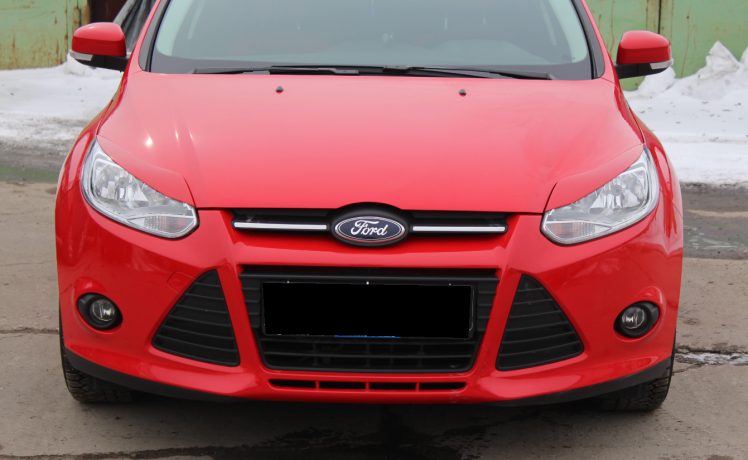 Накладки на фары (реснички) узкие var №2 для Ford Focus 3 (2012-2014) купить недорого с доставкой в Электросталь
