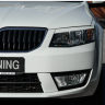 Вставки переднего бампера в стиле "RS" для Skoda Octavia III A7 (2013-2016) купить недорого с доставкой в Электросталь