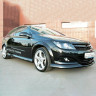 Накладки на пороги "GT" для Opel Astra H (3D, 5D) купить недорого с доставкой в Электросталь