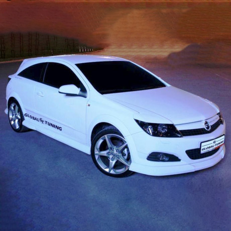 Накладки на пороги "GT" для Opel Astra H (3D, 5D) купить недорого с доставкой в Электросталь