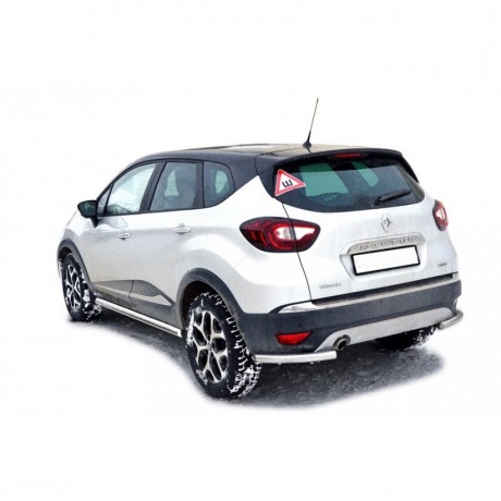 Защита порогов «Труба» (d51) для Renault Kaptur (2016-н.в.)(Окрашенное) купить недорого с доставкой в Электросталь