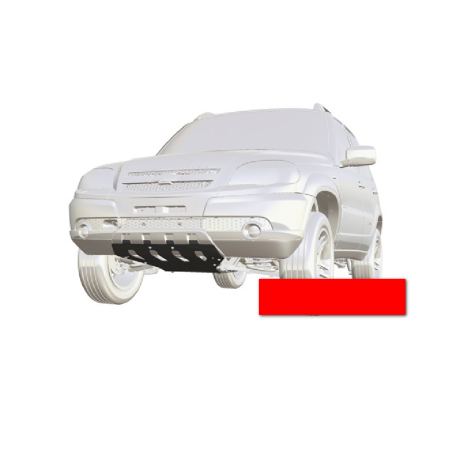 Защита двигателя и переднего редуктора для Chevrolet Niv@ SE (Сталь 3 мм), не окрашенная купить недорого с доставкой в Электросталь