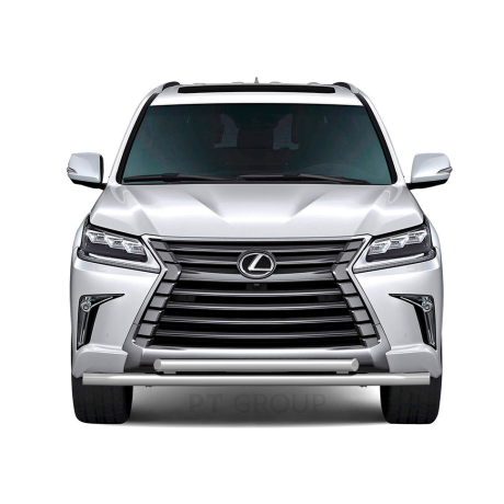 Защита переднего бампера двойная d63/63мм (НПС) LEXUS 450D (2015-н.в.) купить недорого с доставкой в Электросталь