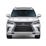 Защита переднего бампера двойная d63/63мм (НПС) LEXUS 450D (2015-н.в.) купить недорого с доставкой в Электросталь