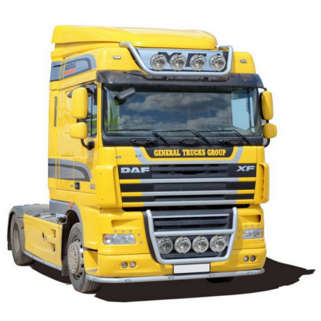 Защита переднего бампера «Труба» для DAF FT XF105.410-460 (2008-2013)(Нерж. Сталь) купить недорого с доставкой в Электросталь