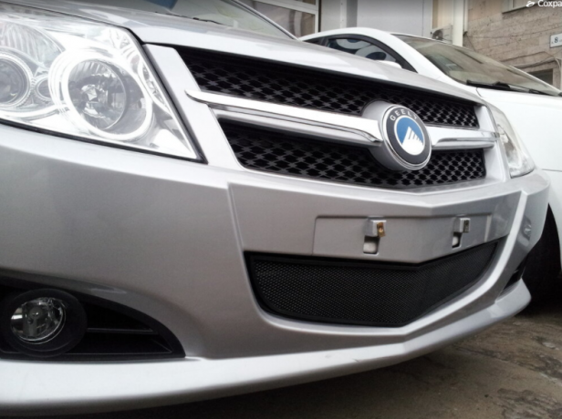 Защита радиатора "Standart" Geely MK чёрная купить недорого с доставкой в Электросталь