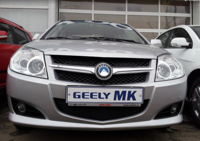 Защита радиатора "Standart" Geely MK чёрная купить недорого с доставкой в Электросталь