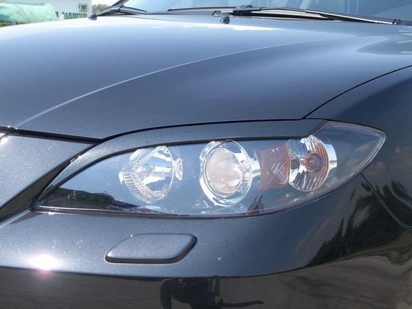 Накладки на фары (реснички) для Mazda 3 Sedan (2004-2009) купить недорого с доставкой в Электросталь