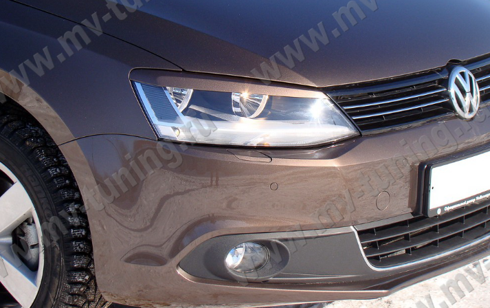 Накладки на фары (реснички) для Volkswagen Jetta VI (2010-2018) купить недорого с доставкой в Электросталь