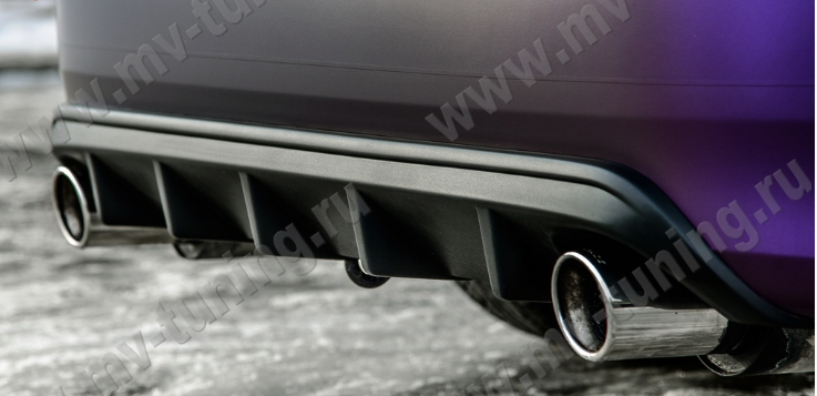 Диффузор заднего бампера с килями для Honda Accord VIII (2008-2013) купить недорого с доставкой в Электросталь