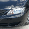 Накладки на фары (реснички) широкие var №2 для Mitsubishi Lancer IX (2004-2007) купить недорого с доставкой в Электросталь