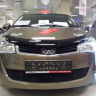 Защита радиатора "Standart" Chery Bonus, Very (2011-2016) чёрная купить недорого с доставкой в Электросталь